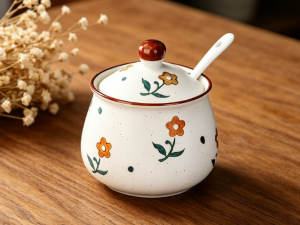 3-Piece Ceramic Kitchen Seasoning Jar Set