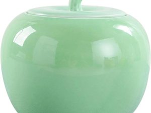 Apple-Shaped Solid Color Storage Jar (480ml)